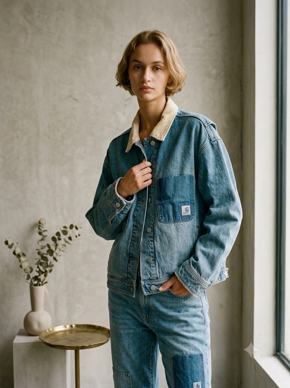 Urban Outfitters BDG Eden Oversized Baggy Denim Trucker Jacket Women’s Small NWT